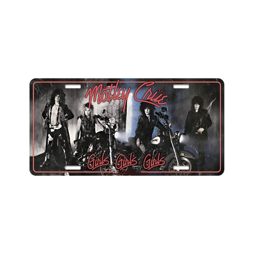 Motley Crue - Girls Girls Girls Metalen wandbord - Multicolours